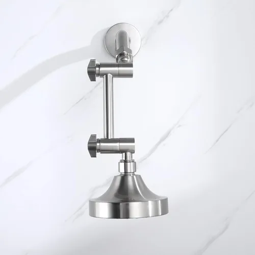 Miniatura 4 de Extensión de Brazo de Ducha Ajustable, Brazo de Extensión de Cabezal de Ducha de 4 Pulgadas de Níquel Cepillado para Bajar o Elevar Cabezal de Ducha