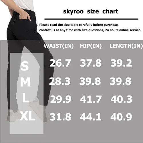 Miniatura 7 de Hiking Pants for Women Waterproof Quick Dry Cargo Pants Travel Camping Workout Pants Mountain Trouser with Pocket