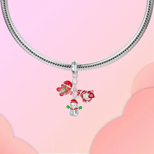 Miniatura 138 de LUXILLA Abalorio de plata de ley 925 para madre, hija, abuela, para familia, amor, madre, hija, abuela, para pulseras, collares, dijes, abalorios