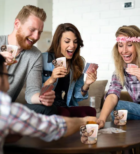 Miniatura 7 de CoTa Global Cool Sloth - Vaso de chupito – Novedoso accesorio de licor para el hogar y bar, divertido tirador de animales salvajes para bebidas