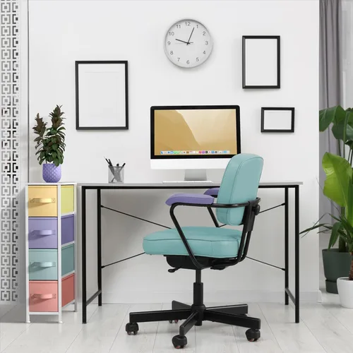 Miniatura 5 de Sorbus Torre estrecha con 4 cajones – Almacenamiento vertical para dormitorio, baño, lavandería, armarios y más, marco de acero, parte superior