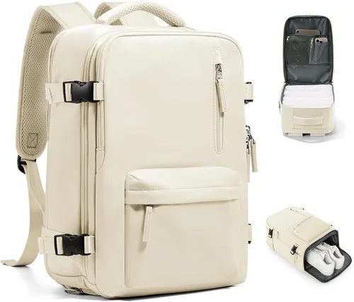 Miniatura 51 de VGCUB - Mochila grande para viaje, trabajo, negocios, mochila para laptop aprobada como equipaje de mano para vuelos, unisex, Negro -, Grande, Large