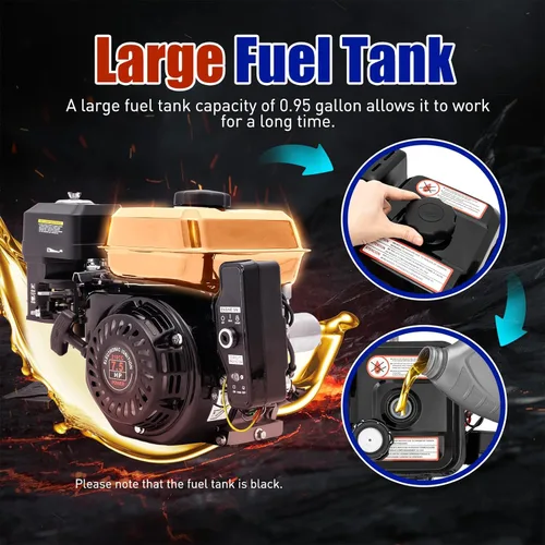 Miniatura 6 de 7.5HP 210cc 4-Stroke Motor de gas de arranque eléctrico Go Kart Log Splitter Motor de potencia del motor de gas
