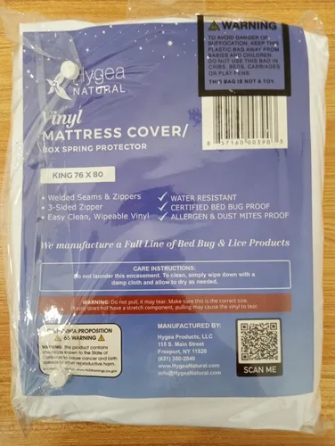 Miniatura 7 de Colchón de vinilo de calibre 6/funda de somier, funda impermeable, perfecto para mojar la cama (California Long Twin)
