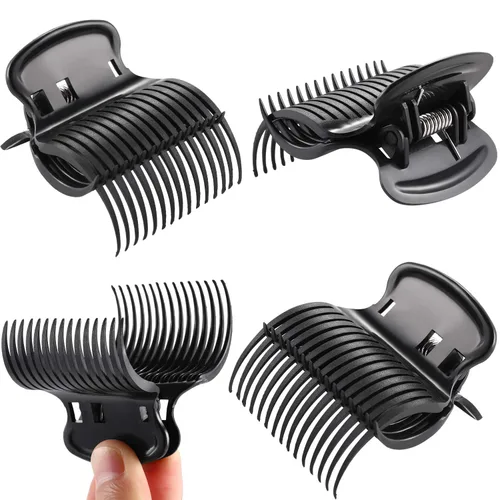 Miniatura 3 de Syhood 24 clips de rodillo caliente de plástico, rizador de pelo, clips de rodillo de repuesto para mujer, sección de cabello