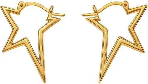 Miniatura 44 de Gempires - Aretes ligeros y gruesos, delicados y minimalistas, hipoalergénicos, chapados en oro, sin deslustre, diseño clásico, para uso diario
