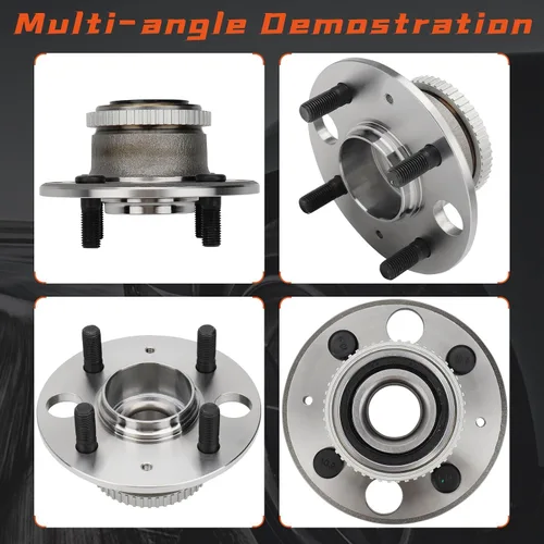 Miniatura 4 de 513105 Buje y cojinete de rueda trasera para Acura Integra 90-94 95 96, 97-01 Integra GS/GS-R/LS, 95-97 para Honda Civic Del Sol solo disco trasero