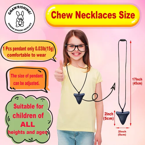 Miniatura 3 de Collares masticables sensoriales para niños, 8 juguetes masticables sensoriales para niños con autismo, niñas y niños, TDAH, niños pequeños, adultos
