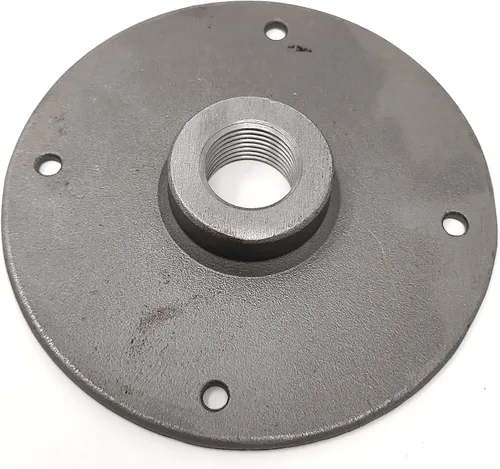 Brida industrial NPT de media pulgada para iluminación de tuberías de bricolaje. Brida de piso grande de 4.25 ". ACERO