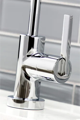 Miniatura 2 de Kingston Brass KS6191CTL Continental Grifo de filtración de agua de una sola manija, cromo pulido