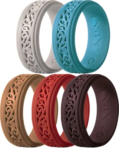 Miniatura 7 de KAUAI Anillos de boda de silicona para hombres. Anillo atemporal y elegante para parejas. Marca líder en comodidad y diseño en bandas para hombre.