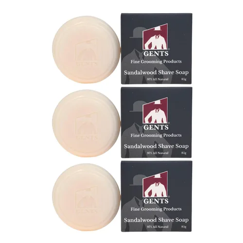 Miniatura 13 de G.B.S Jabón de afeitar para hombre 97% natural enriquecido con manteca de karité y glicerina, crea una rica forma de espuma, 3 onzas cada paquete