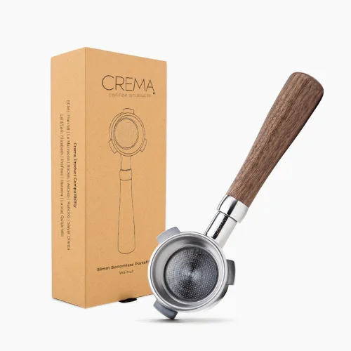 Miniatura 15 de Crema Productos de Café 54mm Portafiltro Desnudo Sin Fondo Compatible con Máquinas Breville de 54mm Incluye Cesta de Filtro de Doble Disparo