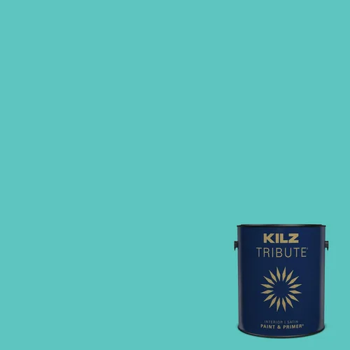 Miniatura 97 de KILZ TRIBUTE Pintura e imprimación, para interiores, semibrillante, Vintage Indigo, 1 galón Índigo Victoria