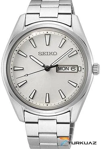 Miniatura 2 de Seiko Essentials - Reloj de cuarzo plateado con esfera plateada para hombre SUR339P1 Movimiento de cuarzo