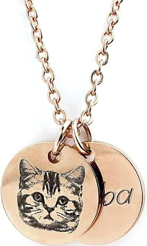 Miniatura 10 de Regalos personalizados para mascotas Collar conmemorativo de gato Joyería personalizada para mascotas Perro Mamá Joyería conmemorativa Retrato