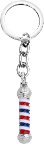 Miniatura 8 de WSNANG Letrero de peluquería con llavero/collar para peluquero con luz de giro, colgante de joyería, estilista de regalo