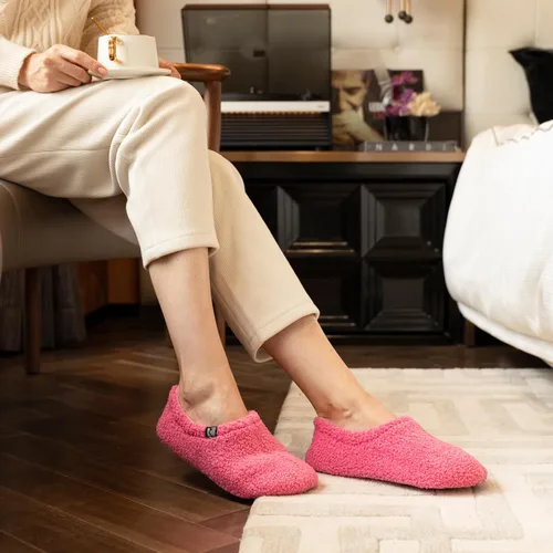 Miniatura 2 de RockDove - Pantuflas de vellón de estilo cerrado para mujer, ideales para interiores