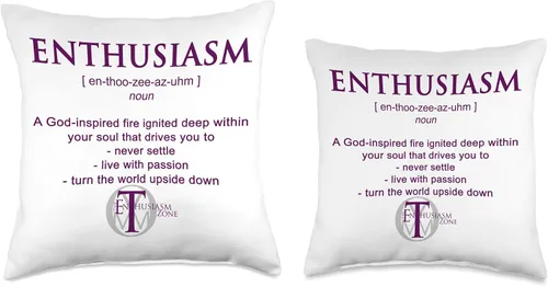 Miniatura 3 de Tommy Lanham The Enthusiasm Zone - Almohada (16 x 16 pulgadas), multicolor