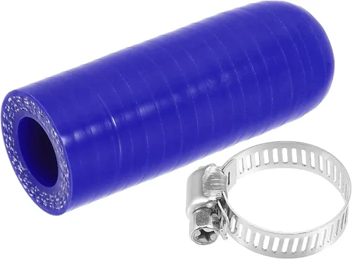 Miniatura 13 de uxcell 1 Unidades 0.236 in ID Silicona Tapa de Refrigerante con Abrazadera para Calentador de Refrigerante Bypass Vacío Agua Puerto Azul