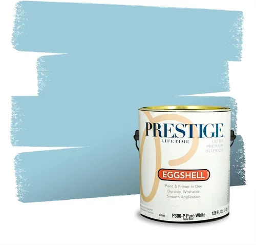 Miniatura 592 de Pintura Exterior + imprimación PRESTIGE, todo-en-uno, 1 galón, acabado mate, color comparable al Valspar* Royal Gray* VS151-Gris real