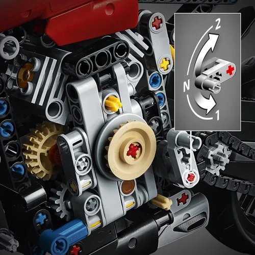Miniatura 7 de LEGO 42107 Technic Ducati Panigale V4 R - Kit de construcción de modelos coleccionables con caja de cambios y suspensión de trabajo, idea de regalo