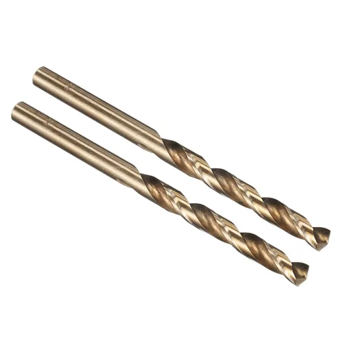 Miniatura 97 de PATIKIL Broca Jobber de 0.039 in, vástago recto M35 cobalto 5% acero de alta velocidad 135° acabado dorado para metal duro de acero inoxidable - 2