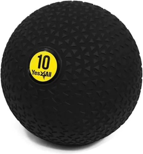 Yes4All - Pelotas Slam, bola ponderada de 10-40 lb, bola de entrenamiento dinámico Slam de PVC resistente rellena de arena para entrenamiento de