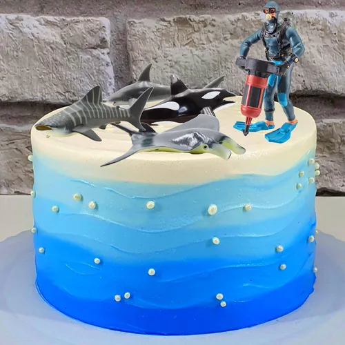 Miniatura 8 de Gemini&Genius 10 juguetes de tiburón, 5-6 pulgadas, animales marinos del océano, juguetes para tina, juego de figuras realistas de tiburón
