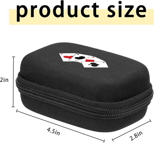 Miniatura 5 de Hard Portability Playing Card Travel Case Compatible with Set Enterprises FiveCrowns card game,Protective Case Organizer.(Notincluding Cards)(black)