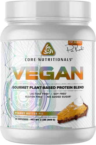 Miniatura 9 de Core Nutritionals Mezcla de proteínas veganas gourmet a base de plantas con BCAA veganos Sin lactosa, soja, azúcar y gluten 0.74 oz