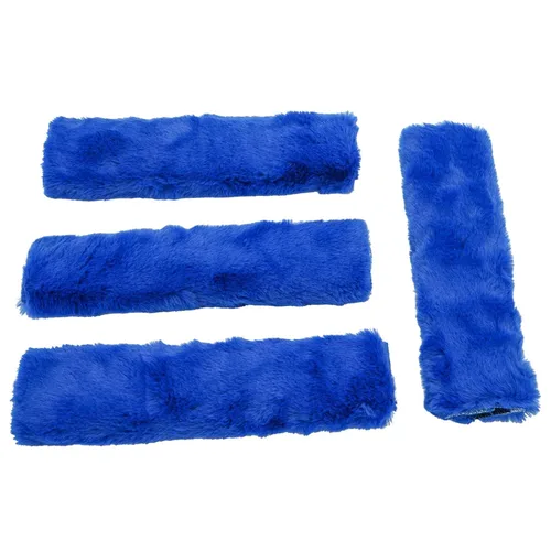 Miniatura 10 de Paquete de 4 fundas de cinturón de seguridad para niños, funda de cojín para cinturón de seguridad, almohadillas para correa de hombro para asiento