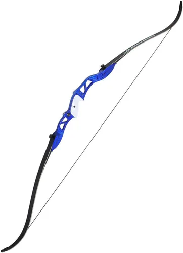 Miniatura 5 de SinoArt Arco recurvo elevador de metal de 66 pulgadas para competición de tiro con arco atlético para adultos 20 22 24 26 28 30 32 34 36 libras kit