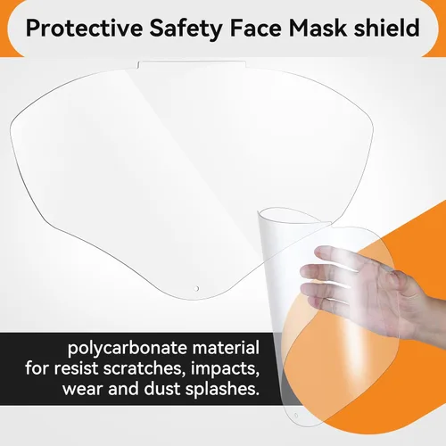 Miniatura 4 de Feekoon - Lente de repuesto para protector facial compatible con S8555, compatible con protector facial Honeywell/Uvex S8500/S8510, visera