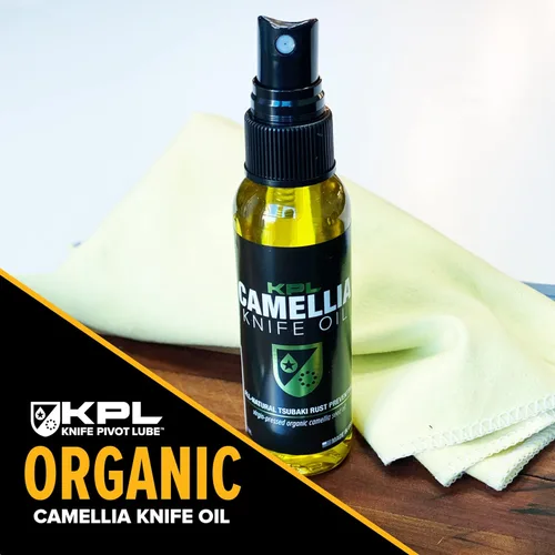 Miniatura 4 de Knife Pivot Lube Aceite de cuchillo de camelia para cuchillas - Tsubaki, aceite de afilado para limpieza y cuidado de cuchillas - Botella de spray