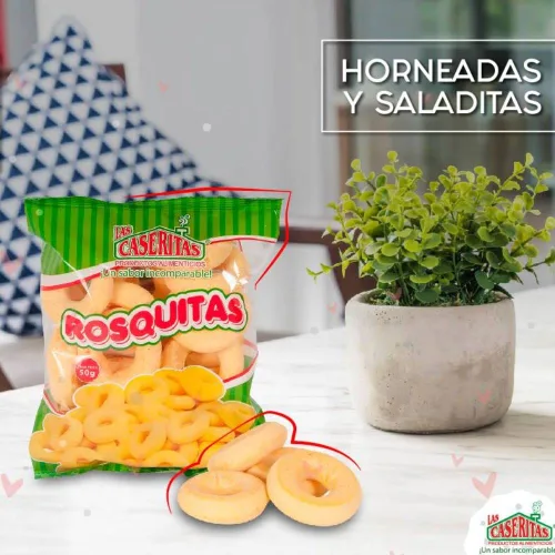 Miniatura 5 de Rosquitas colombianas (paquete de 24) Donas hinchadas Bocadillos hechos de queso para los amantes de la merienda colombiana Snack mecato colombiano