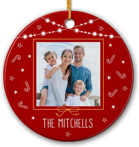 Miniatura 14 de Foto personalizada para el primer adorno de Navidad del bebé 2026, regalo de recuerdo del bebé, adornos de foto de primera Navidad para bebé