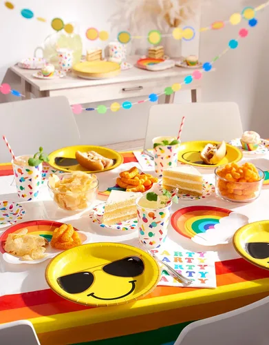 Miniatura 4 de American Greetings Suministros de fiesta de arcoíris, servilletas de almuerzo (50 unidades)