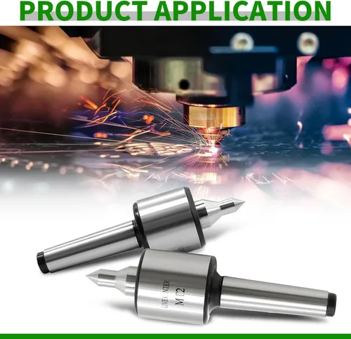Miniatura 5 de MT3 60 grados CNC giratorio centro vivo alta precisión 0.0002 "para torno madera metal torneado herramienta (MT3)