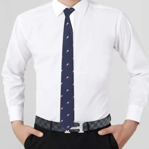 Miniatura 5 de AUSCUFFLINKS Corbatas deportivas y especiales Corbatas para hombres Lazos tejidos ajustados para el cuello Regalo para colega de trabajo