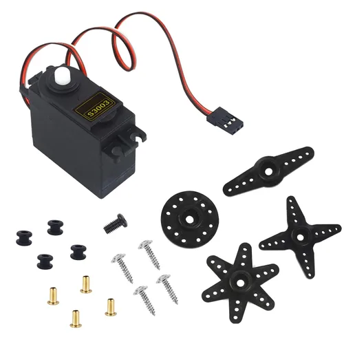 Miniatura 8 de RGBZONE 4 unids S3003 servo motor estándar RC servo de alta velocidad para coche inteligente robot barco RC helicóptero