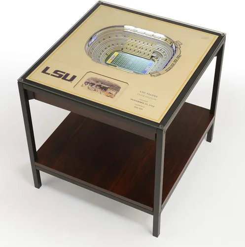 Miniatura 8 de YouTheFan NCAA - Mesa auxiliar iluminada StadiumView de 25 capas