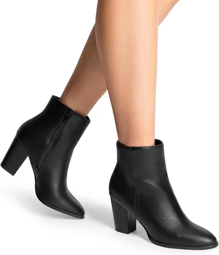 Miniatura 7 de DREAM PAIRS Botines de tacón grueso para mujer