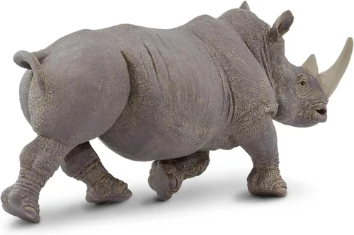 Miniatura 7 de Safari Ltd. Figura de rinoceronte blanco – Figura detallada de plástico de 12.5 pulgadas – Divertido juguete educativo para niños, niñas y niños a