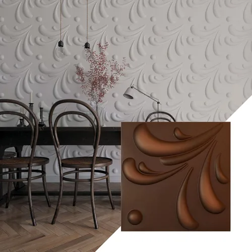 Miniatura 25 de Ekena Millwork WP20X20ACWH 19 5/8 pulgadas de ancho x 19 5/8 pulgadas de alto Acacia EnduraWall Decorativo 3D Panel de Pared Cubre 2.67 pies