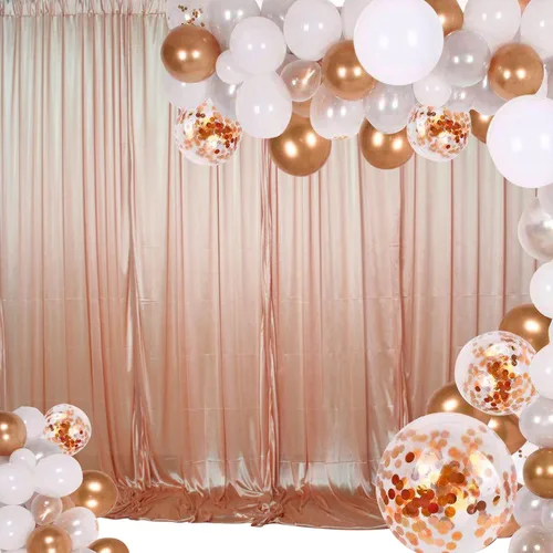 Miniatura 4 de Cortinas de fondo de lentejuelas brillantes de 2 x 10 pies, cortinas de telón de fondo de boda para baby shower, cumpleaños, hogar, fiesta, evento