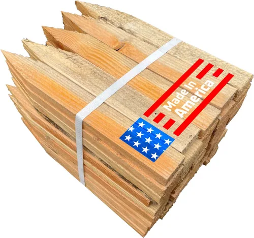 Sandbaggy Estacas de nivelación de madera de 12 pulgadas, estacas resistentes para construcción, jardinería, topografía, formas de hormigón, punta