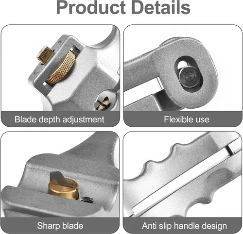 Miniatura 6 de Pelacables de fibra óptica blindados con profundidad de corte ajustable Pelacables de 0.394-0.984 in de eliminación de cables de extracción