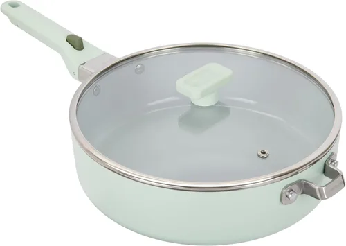 Miniatura 11 de GoodCook Ceramic Sauce Pan with Removable Handle & Lid, Induction Compatible, Nonstick and Oven Safe, 3-Quart, Sage Green