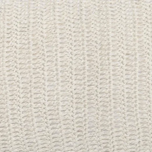 Miniatura 3 de Benjara - Almohada rectangular de tela con detalles tejidos a mano, color blanco